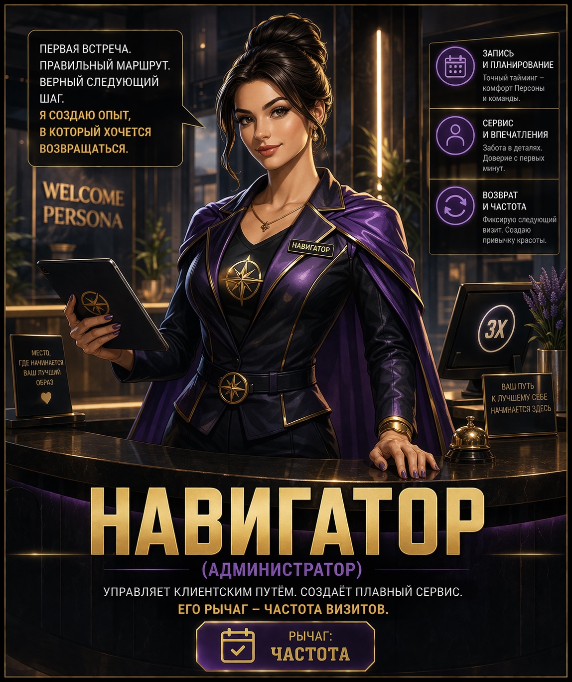 Навигатор — администратор, рычаг частоты визитов